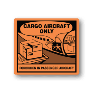 Shipping Warning Labels - Cargo Aircraft Only