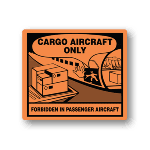 Shipping Warning Labels - Cargo Aircraft Only