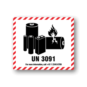 Lithium Battery Labels - UN3091