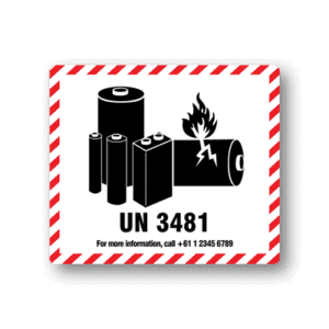 Lithium Battery Labels - UN3481