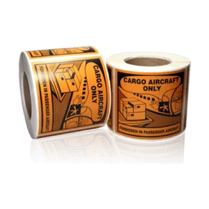 Cargo Aircraft Only Labels (110 x 127mm)