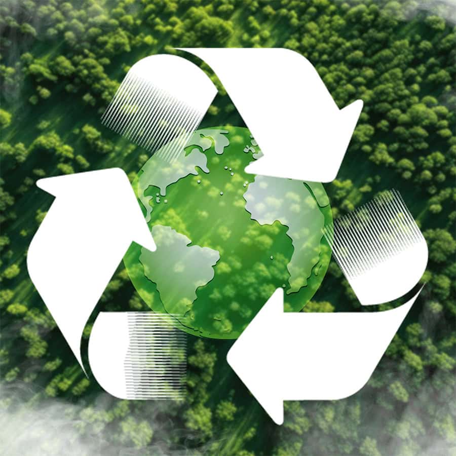 Guru Labels Sustainable, Recycling and composting compatibility labels products.