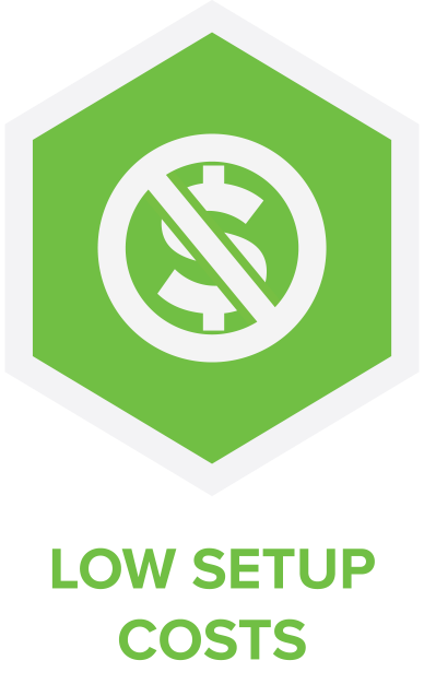 Low Setup Costs Icon