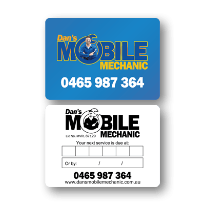 Dan's Mobile Mechanic Service Labels