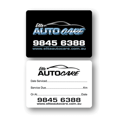 Elite Auto Care Service Labels