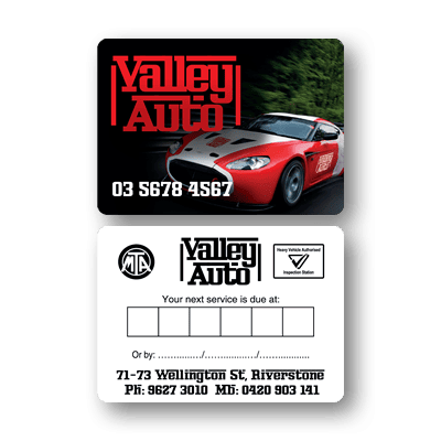 Valley Auto Service Labels