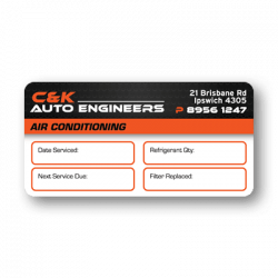 C&K Auto Engineers Under Bonnet Labels