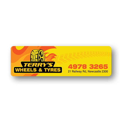 Terry's Wheels & Tyres Rectangle Bumper Stickers - The Finest Rim Jobs Ever