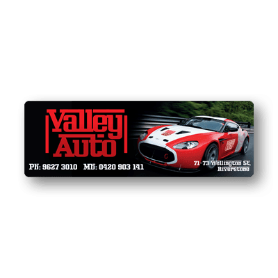 Valley Auto Rectangle Bumper Stickers