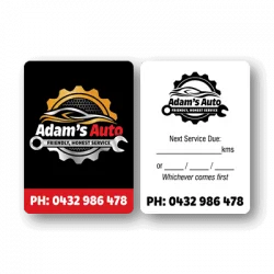 Digital render of Car Service Stickers