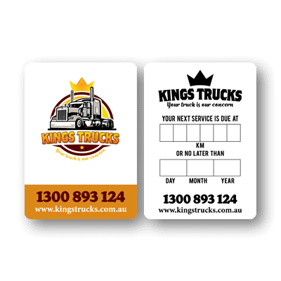 Kings Trucks Service Labels - Your Truck is Our Concern