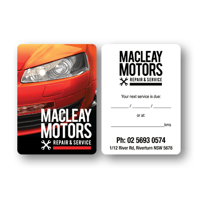 Macleay Motors Service Labels - Repair & Service