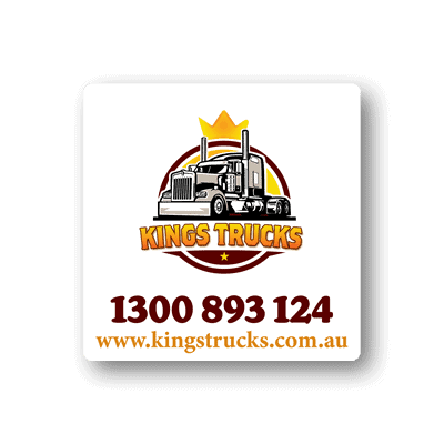 Kings Trucks Square Bumper Stickers - Your Truck is Our Concern