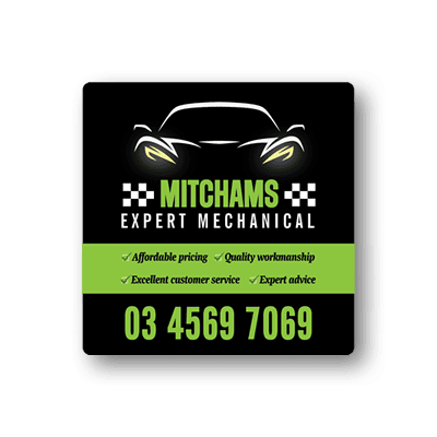 Mitchams Expert Mechanical Square Bumper Stickers